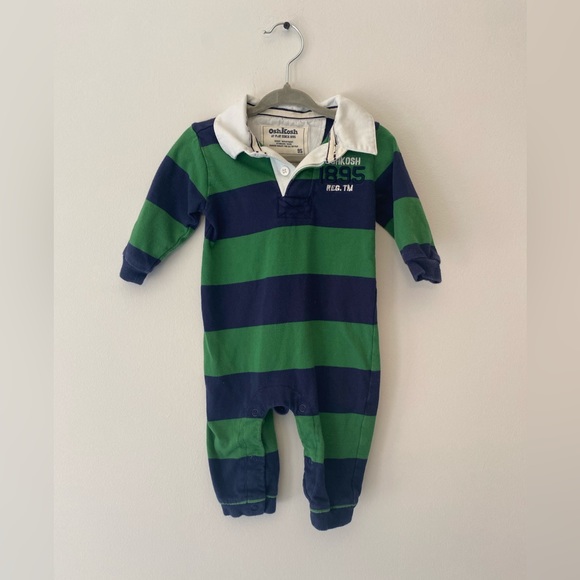 Osh Kosh B’gosh striped jumpsuit 6m - Picture 1 of 1